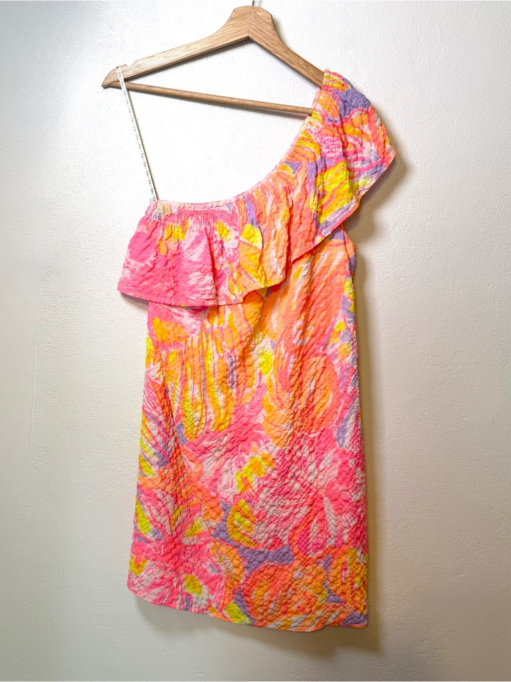 Lilly Pulitzer One Shoulder Emmeline Mini Dress Sun Splashed Women’s Size Small - Picture 5 of 16